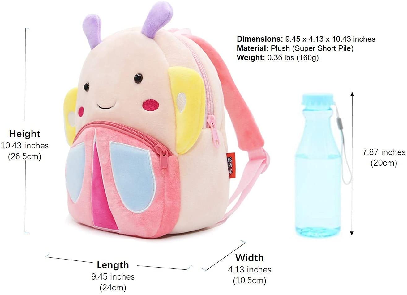 3D Animal Cartoon Plush Backpack