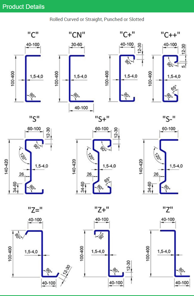 trade assurance shutter door frame steel purlin roll forming machine