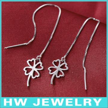 HWME385 silver micro pave earring