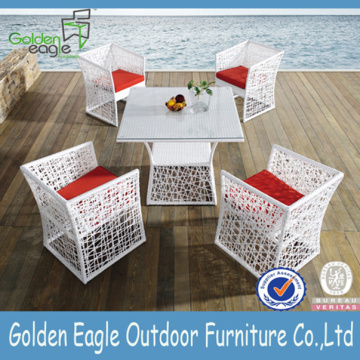 ዘመናዊ የቤት ውስጥ ግቢ Wicker Patio የምግብ ዝግጅት