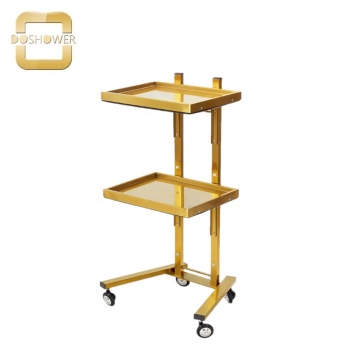 Nail Salon Trolley: Gold Salon Trolley Carts