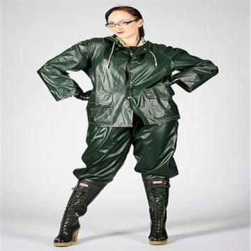 Color customized polyurethane adult rainwear jacket