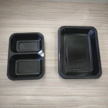 2 Compartment Pp Evoh Heat Sealing Tray