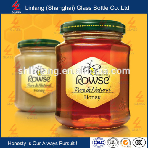 hot sale 26oz 750ml Good quality glass honey Jar with design innovative