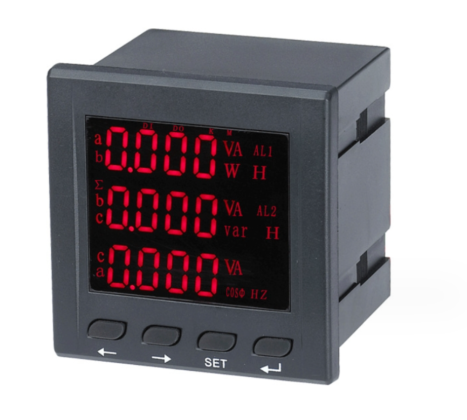 Three-phase current voltmeter Frequency active power meter