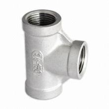 Stainless steel screwed tee 150psi casting