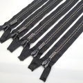 PLASTA Custom Double Rhinestone Resin Zipper