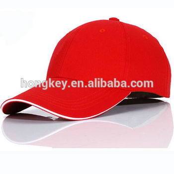 red color plain cap sports cap baseball cap