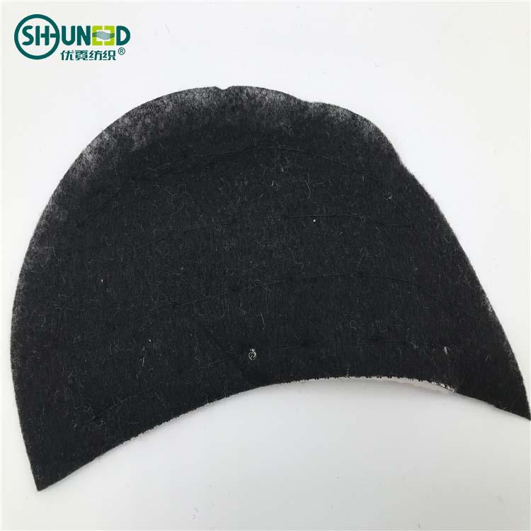 High quality fashion canvas cotton polyester foam batting shoulder pads for men suit jacket PET material shoulder pad