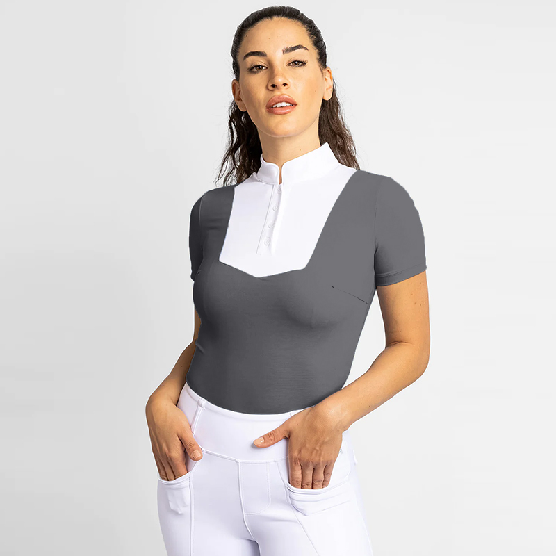 Maglie femminile a secco rapido equestre a manica corta Shirts Rider