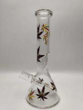 Glass Beaker Bongs with a flute on Pipe