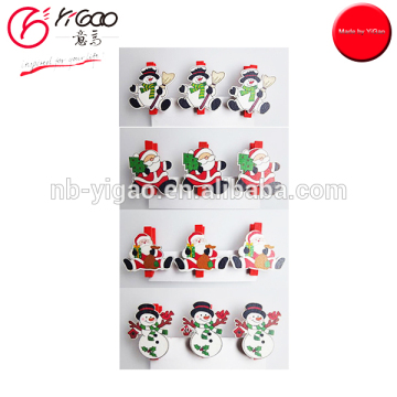 700074 christmas paper clips christmas wooden clips