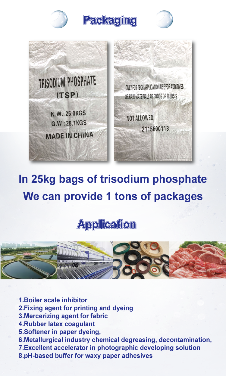 detergent phosphate trisodique 98% tsp chemicals