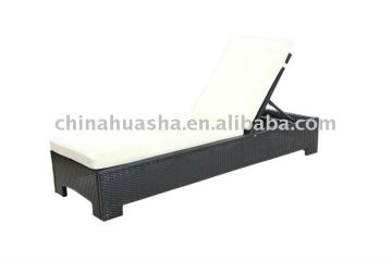 Black Wicker Patio Furniture Chaise Lounge