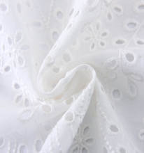 schiffli white cotton lace fabric design embroidery