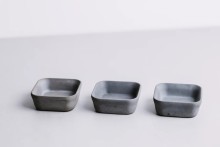 Dark Grey Square Multi-purpose Concrete Tray