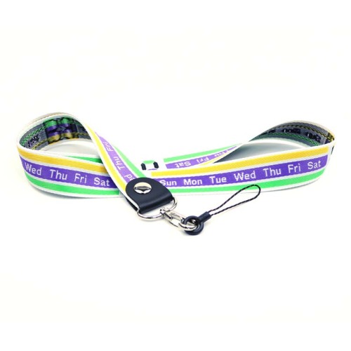 High quality branded badge lanyards with logo pattern