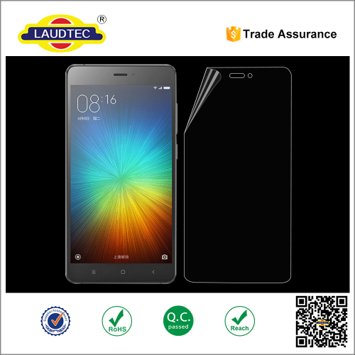 2016 4inches clear screen protector for Xiaomi 4S , PET Anti-Scratch Screen Protector for Xiaomi 4S ----- Laudtec