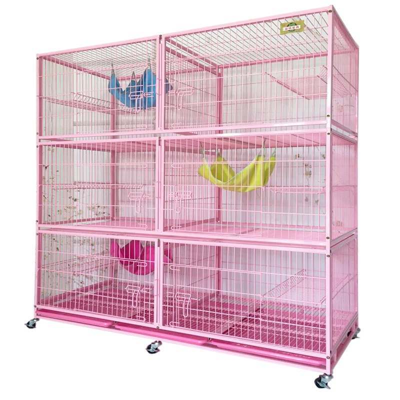 high quality hengshui Three ayers cat cage/pet cage for breeding