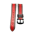 Vintage Gradient Color Leather Watch Strap With Buckle