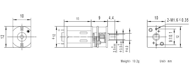 mini dc gear motor for electric lock 3v