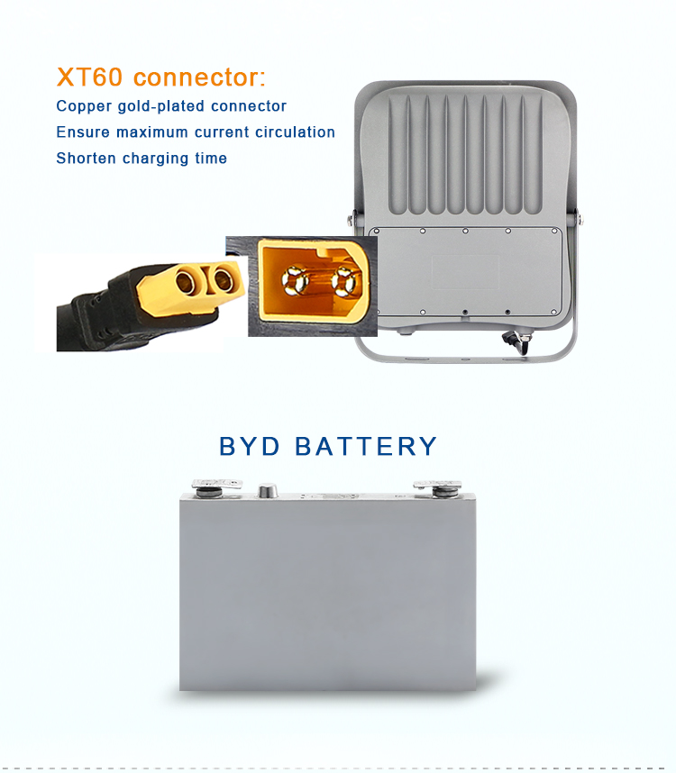 KCD Factory price waterproof ip66 Solar Power Led 100W Outdoor Led Flood Light Lens IP65