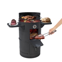 F22 BBQ Smokers 18 Inch Vertical Drum Barrel Charcoal Smoker BBQ Grills Upgraded 14/16/18/20 Inch