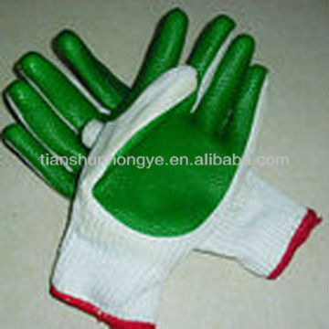 Rubber film cotton glove security & protection product