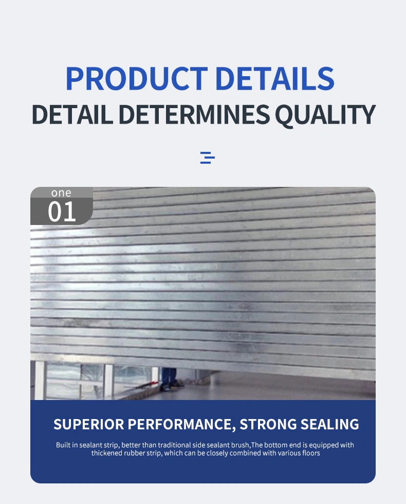 Durable Automatic Rolling Garage Door, Aluminum Automatic Rolling Garage Door
