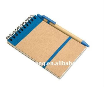 spiral notebook with ribbon