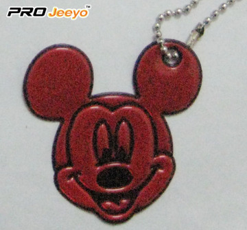 Hi-Vis PVC Sheet Red Mickey Pendant For Student