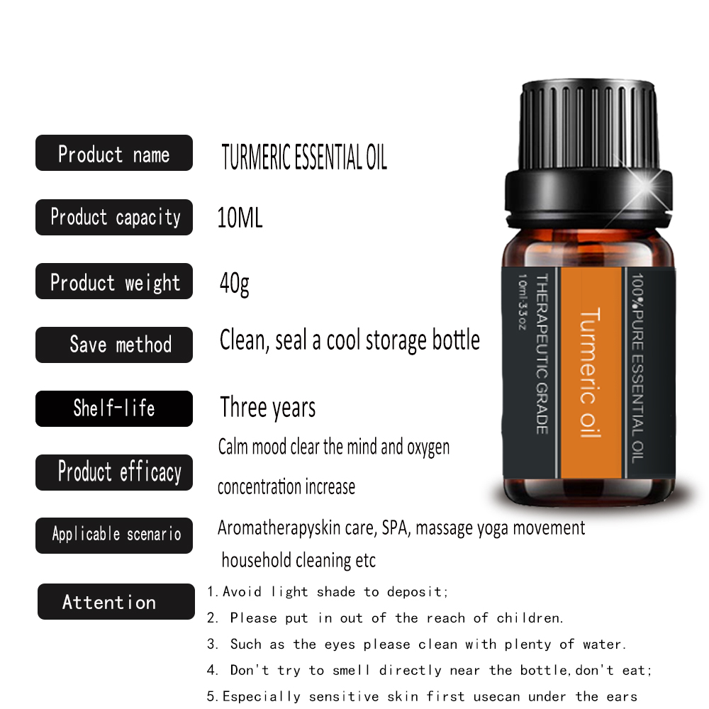 Turmeric Essential Oil Natural Herb Extract For HealthCare