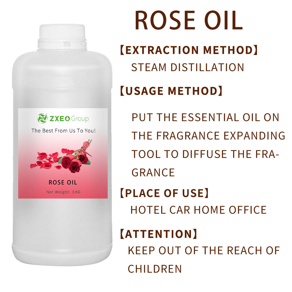 Olio di aromaterapia biologica rosa