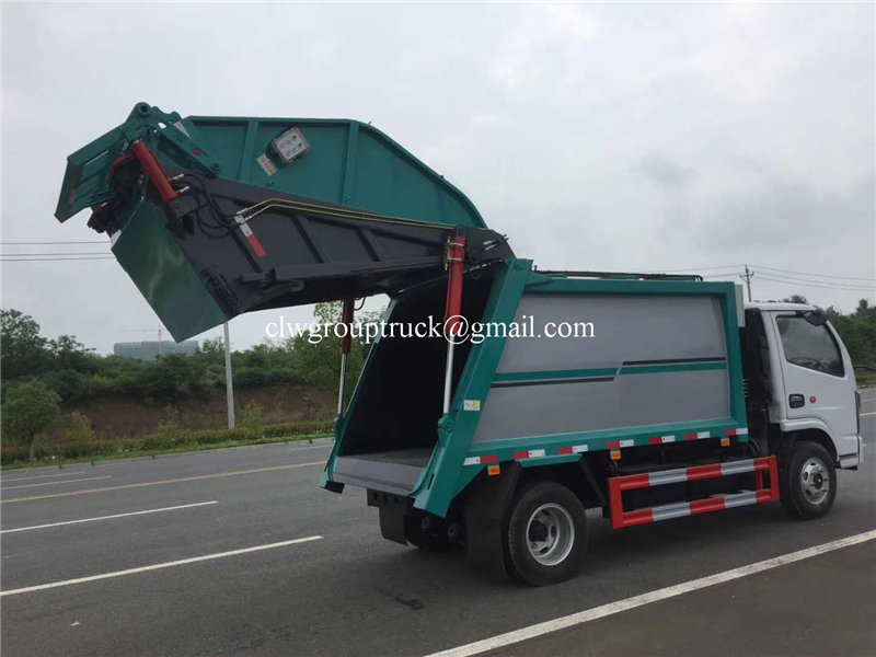 8CBM ديزل هيدروليكي نوع القمامة الشاحنة القمامة