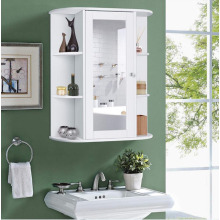 Wood Rack Mount Bathroom Vanity Cabinet Modern Shelf