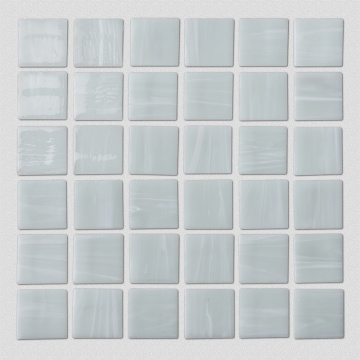 Square Shape Mosaic Glass Large White Wall Tile