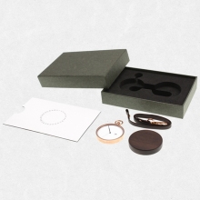 Wood Watch Gift Box Set Pocket Watch