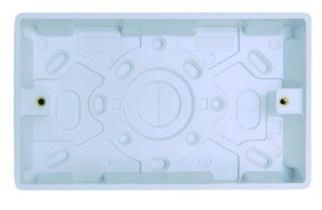 25mm 2 Gang Pattress Box