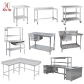 Customizable Commercial Kitchen Work Table With Under Shelf