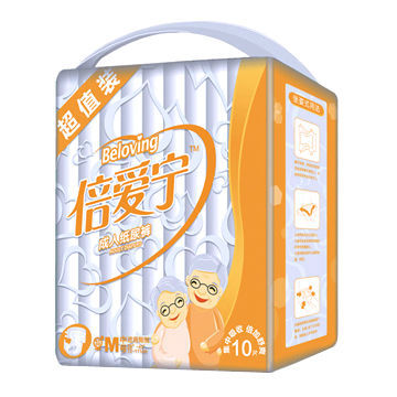 Adult's Nappy Pads with Elastic Leg Cuffs