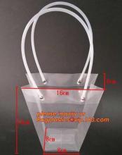 Biodegradable Elegant Simple Printed Plastic Shopping Clear PP Bag, pp shopping bag drawstring clear plastic bag for wine bottle