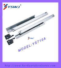 3-Fold Clip-on Concealed Drawer Slide Runner System Full Extension YS710A