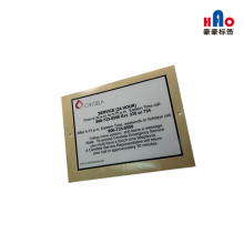 Common panel nameplate labels