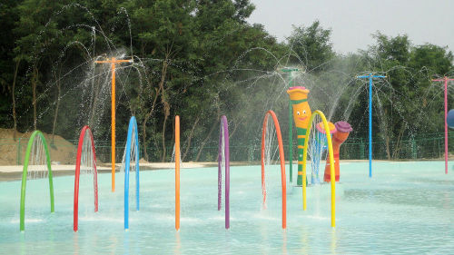Rainbow Door Aqua Play, Spray Aqua Park Equipment, Fountains Play Structure