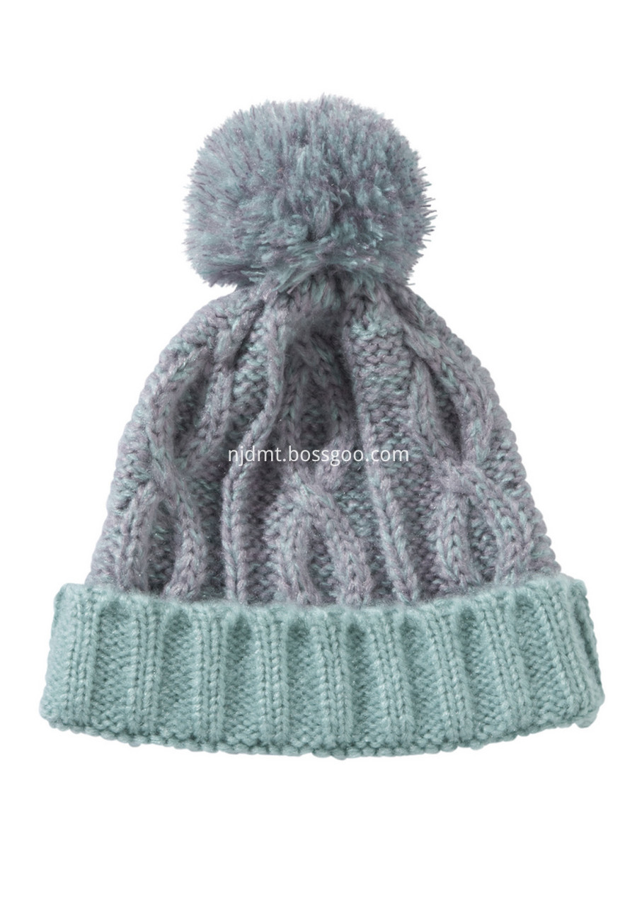 Ombre Pom Pom Beanie