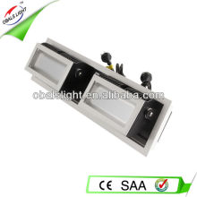 2x48W adjustable led ceiling light lighting direction recessed style