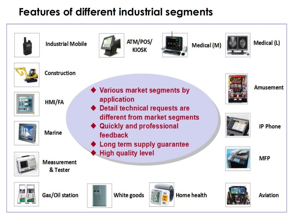High-Quality 9-Inch TFT LCD Screen for Industrial and Medical Instruments with Lvds Interface