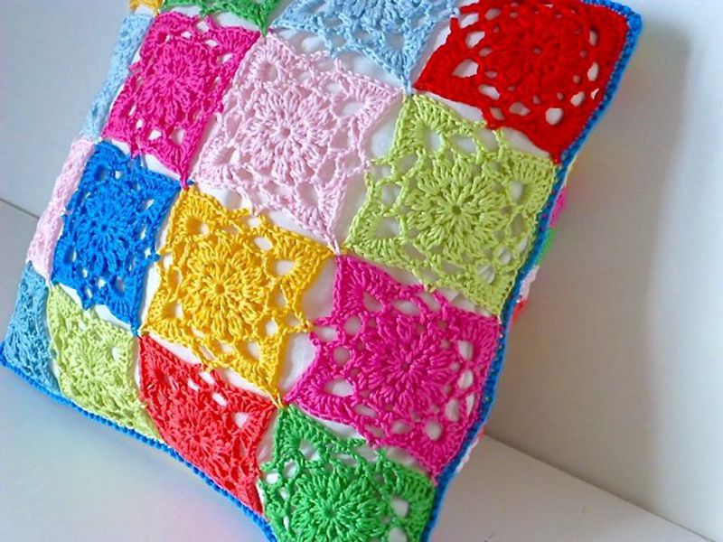 Crochet Cushion Cover