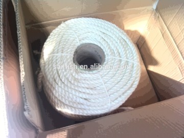 8mm white polyester marine rope with competitive price