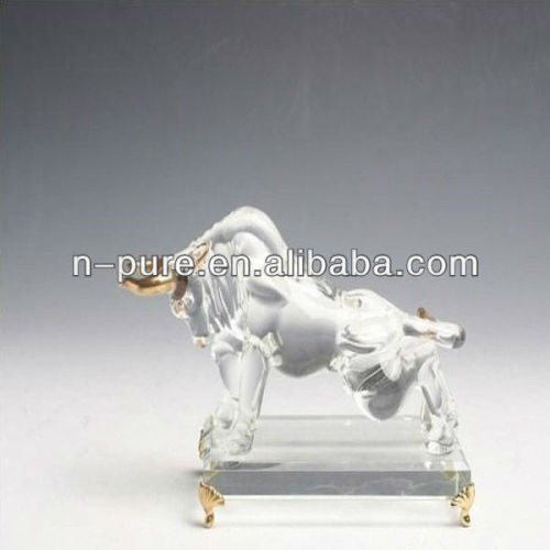 Handmade Unique Crystal Bull